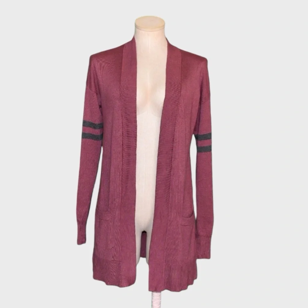 Arizona Open Front‎ Longline Stripe Cardigan